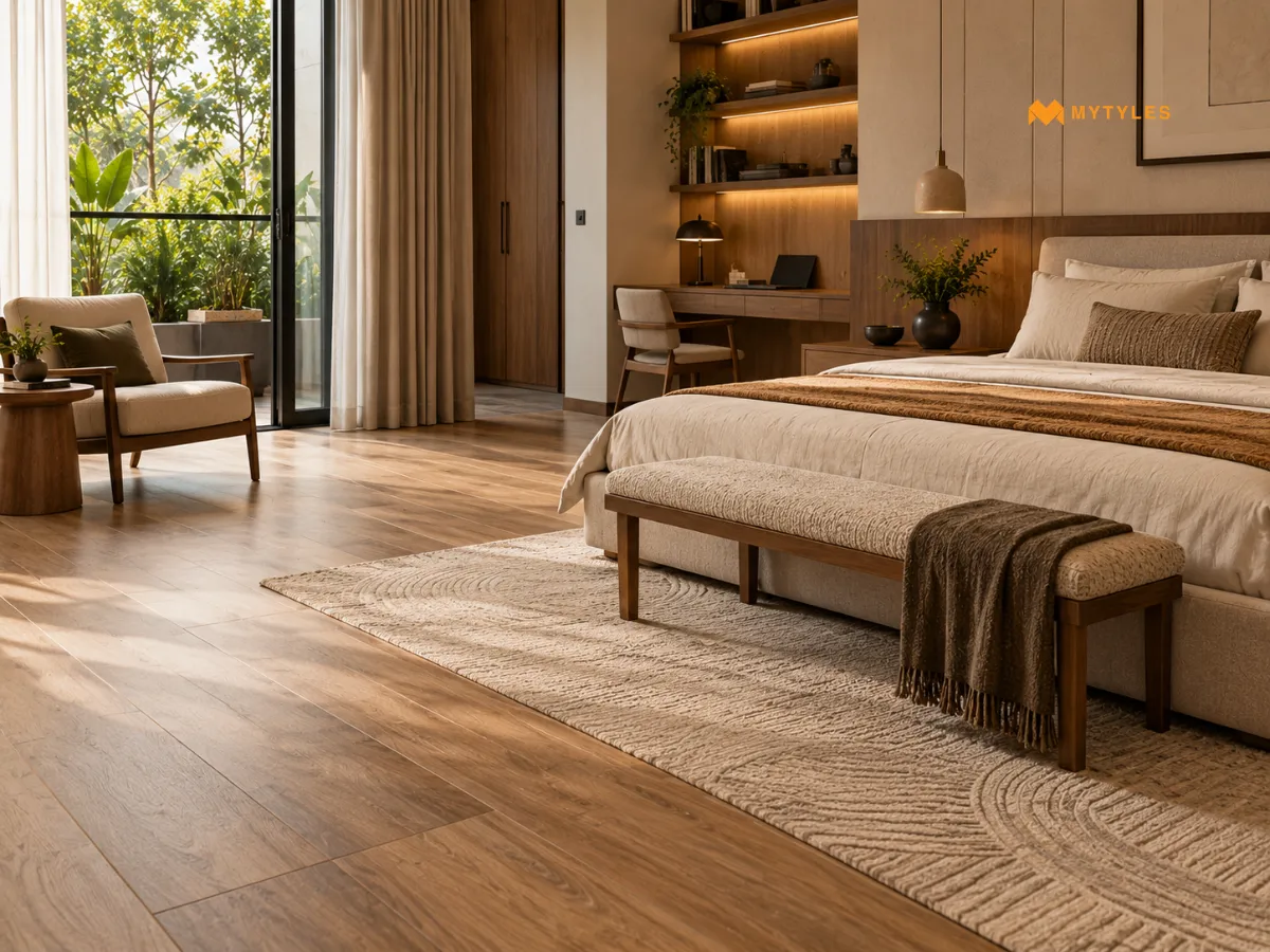 Wooden-Look Tiles For Warmth And Texture